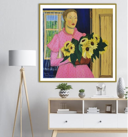 The Woman in Pink Art Prints