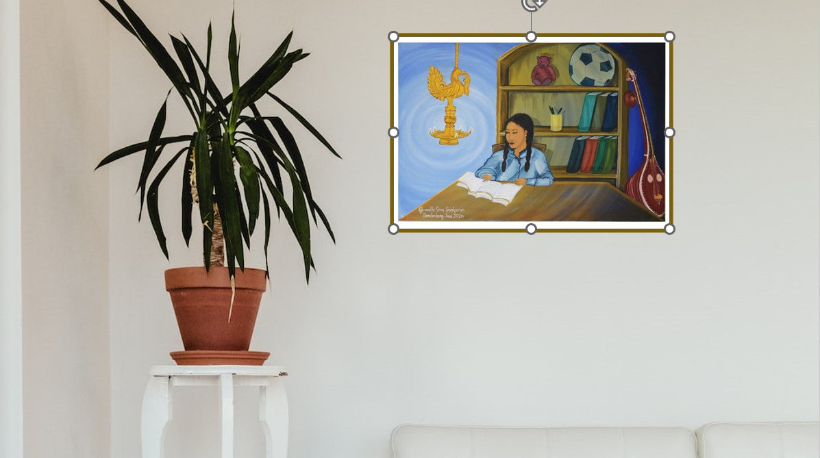 Build a bright future through art Art Prints