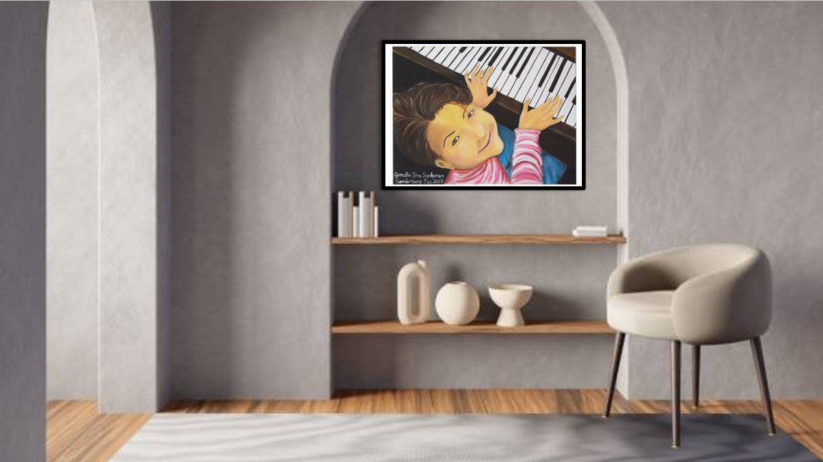 The Little Musician Art Prints