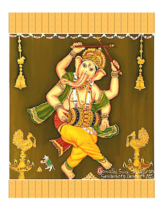 Dancing Ganesha Art Prints