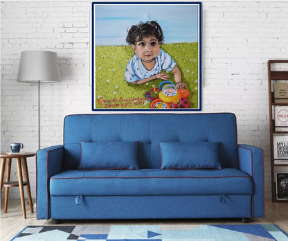 Portrait of a baby girl Art Prints