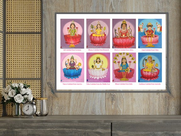 Attract abundance with Ashtalakshmi Artprints